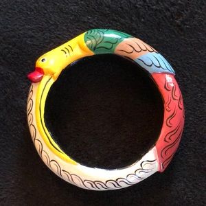 Hand Painted Bird Bracelet